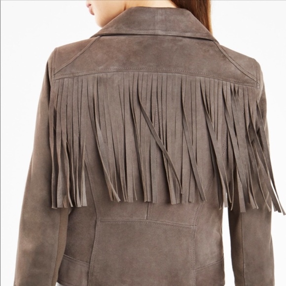 Santana Suede Jacket | BCBGMaxAzria - Picture 3 of 8
